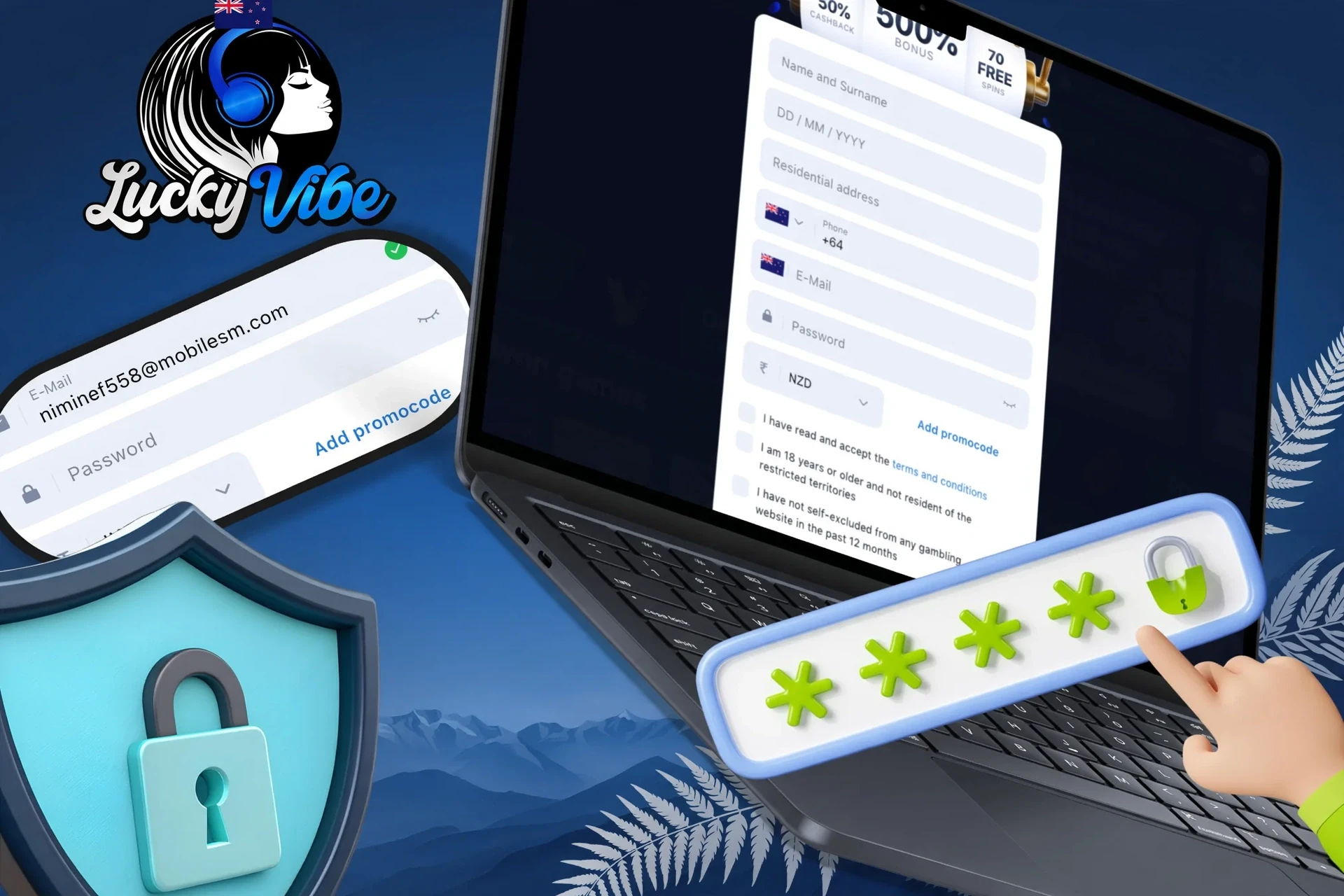 Instructions on how to create a strong and secure password to protect your account
